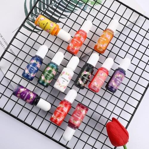 Liquid Pigment DIY Manual Soap Colorant Tool Kit 6ml/bottle Handmade Bath Bomb Dyes For Soap Making Coloring