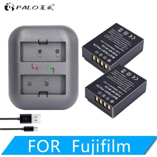 2PCS NP-W126 W126S Camera Bttery and Dual Charger for Fujifilm X-T20 XT20 X100F X-H1 XH1 X-A5 XA5 X-A20 XA20 X-E3 XE3 X-T3 XT3