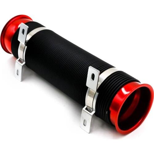 3" 76MM Flexible Adjustable Car RAM/COLD Air Intake Piping Turbo Duct Inlet Hose Automobile Replacement Accessories