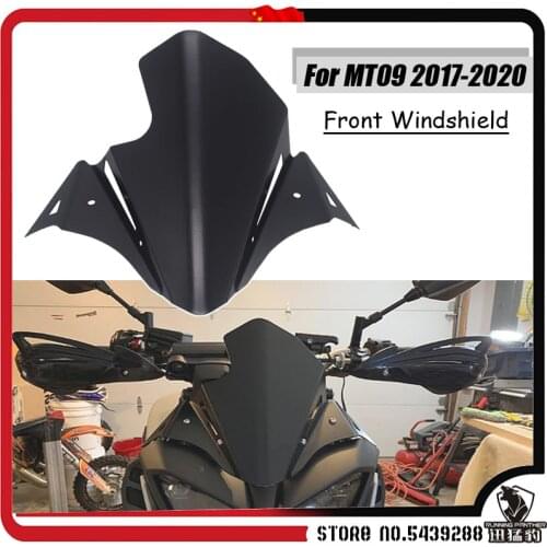 Motorcycle CNC Aluminum Kit Deflector Front Windshield Windscreen Fits For YAMAHA MT-09 MT 09 2017-2020 MT09 2018 2019