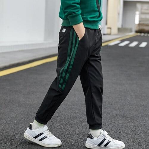 New Pants for Boys Trousers Cotton Casual Sports Pants Clothes for Teen Kids Boys pants Spring clothes Side Stripe Track Pants