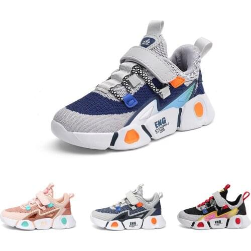 Children Shoes Boys Girls Sports Sneakers Leisure Breathable Running Trainers Casual Kids Non-Slip Outdoor Hiking Athletic Boots