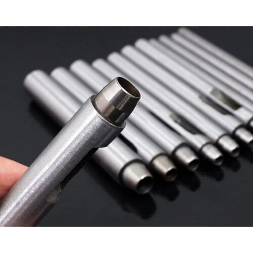 Belt punch punch thin straight mouth round straight mouth full steel punch punch DIY leather tool