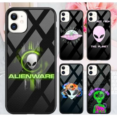 Aesthetics cartoon Cartoon alien space Phone Case TPU+PC For iPhone X XR XS 11 12 mini Pro MAX 7 8 Plus