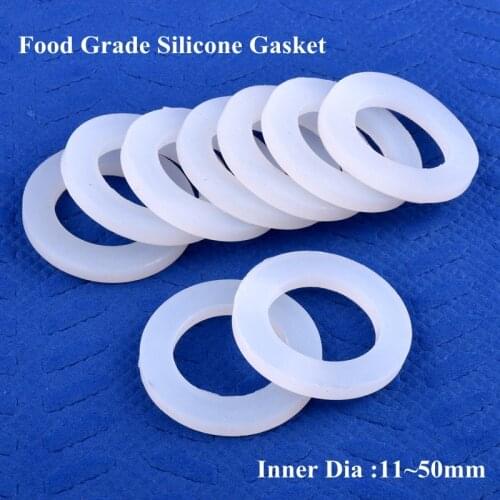 ID 11~50mm Food Grade Silicone Gasket High Temperature Resistance Seal Ring Irrigation Water Pipe Joint Water Dispenser Sealing