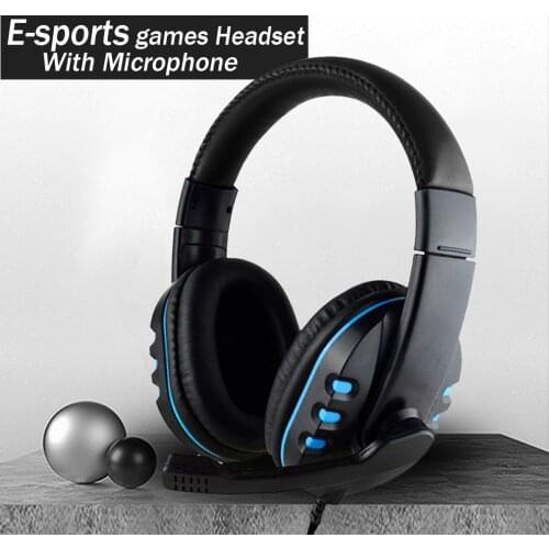 Stereo Gaming Headset For Xbox one PS4 PC 3.5mm Wired Over-Head Gamer Headphone With Microphone Volume Control Game Earphone