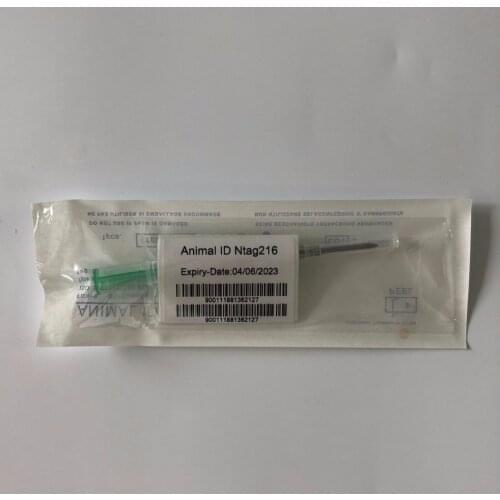 2.12 12mm NFC livestock pets implant Vet microchip Injector 13.56MHz Animal Rfid Id Glass Microchip, dog cat fish turtle syringe