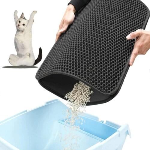 Trapping Mat Cat Litter Trapper Mat Double Layer Cat Litter Mats Scatter Control Waterproof and Urine Proof Trapper Mats