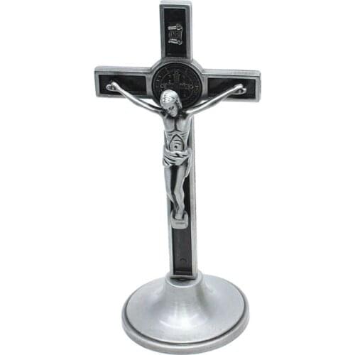 Cross Crucifix Christ Catholic Jesus Religious Church Decoration Stand Wall Antique Home Chapel Decor