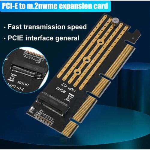 M.2 NVMe SSD NGFF TO PCIE 3.0 X16 X4 Adapter M Key Interface Expansion Card Full Speed Support 2230 to 2280 SSD