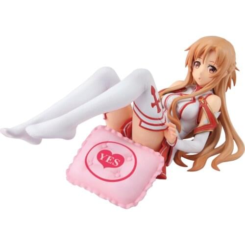Sword Art Online Asuna New wife is always Yes Pillow Ver. PVC Action Figure Japanese Anime Figure Model Toys Doll Gift