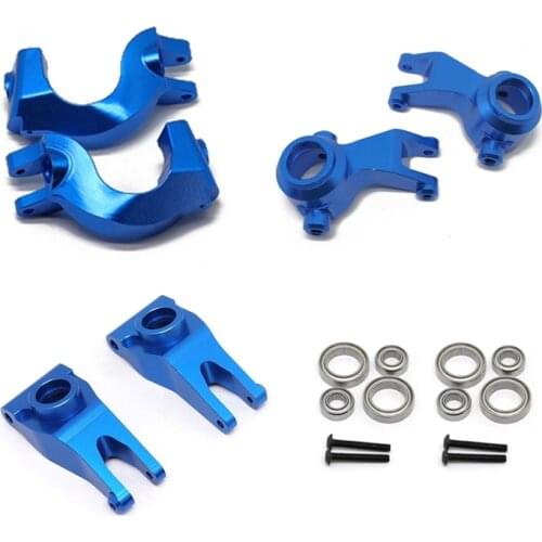 Metal Front Steering Block & C-Hubs & Rear Hub Carrier for 1/10 Arrma Granite SENTON Typhon Big Rock RC Car Parts