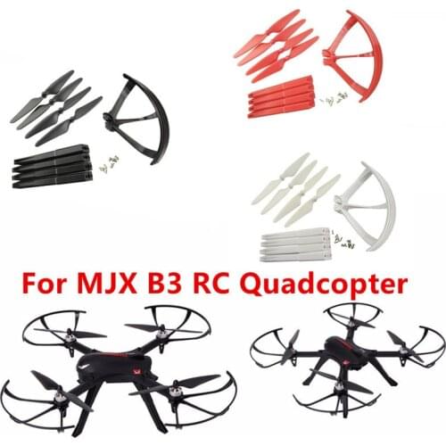 MJX B3 Bugs 3 1 Set(4pcs) Landing Gear 4 Pcs Propeller Protection Cover 4 Pcs Propellers For Brushless RC Quadcopter RC Drone