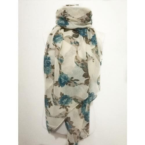 10pcs/lot 2021 New Fashion Hot sale big Flower Peddles Printed Women winter Poppies scarf