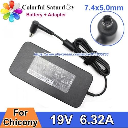 Original A15-120P1A Power Adapter 19V 6.32A 120W For PC Spealist K752 Gl752 GL552 Gl752VW Laptop Charger 7.4 x 5.0mm No-Pin