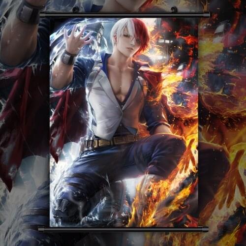 Boku no My Hero Academia Todoroki Shouto Anime manga wall Poster Scroll