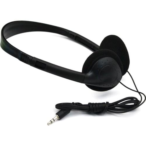 1PCS Black 3.5mm Plug Wired Stereo Headset Noise Cancelling Earphone Gaming Headset for Computer Laptop Desktop