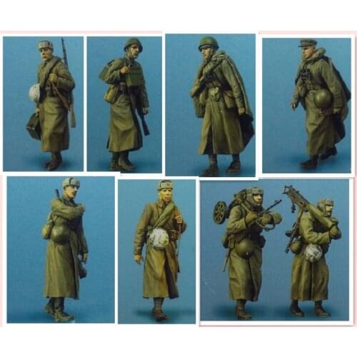 1/35 scale the Soviet army team 8 people Resin Model Kit figure Free Shipping