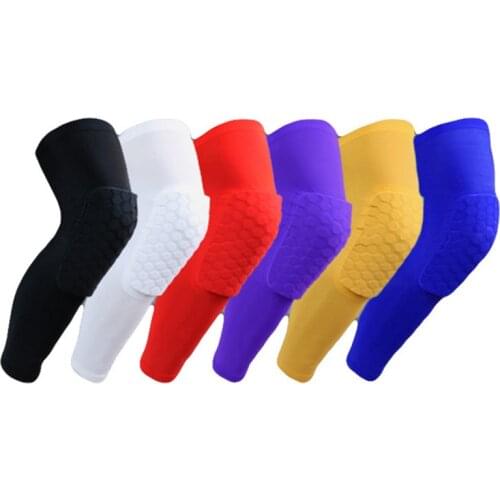 Sports Knee Guard Sleeve Honeycomb Pad Basketball Pad Protector Elastic Good Permeability Knee Brace Protector Knee Pad