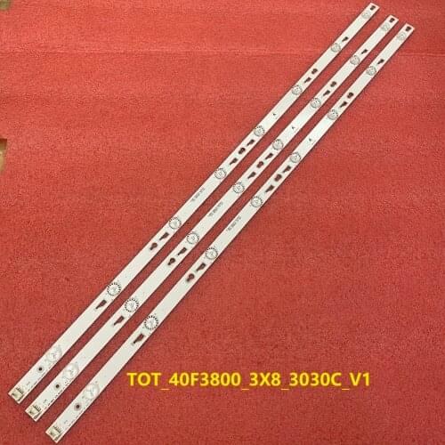 LED backlight(3) for TCL 40FD2700 40FS3750 40FS3800 40FS3850 L40F3303B L40F3301B Thomson 40FA5405 TOT_40F3800_3X8_3030C-V1