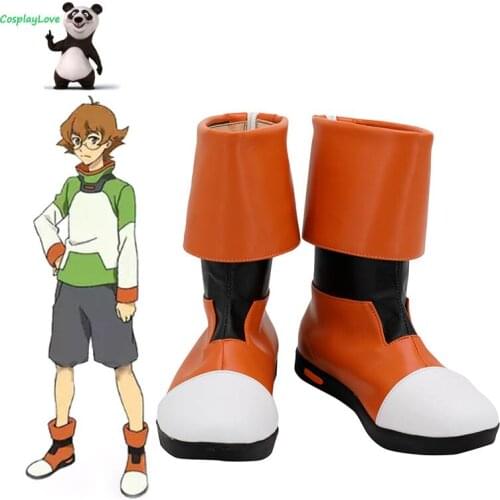 Voltron: Legendary Defender Pidge Gunderson Katie Holt Orange White Black Shoes Cosplay Long Boots Leather Custom Made