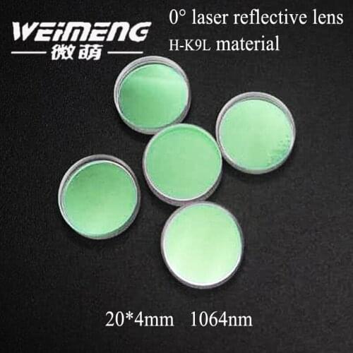 Weimeng laser full reflective lens 20*4mm H-K9L material 0 degree 1064nm optical glass for laser machine