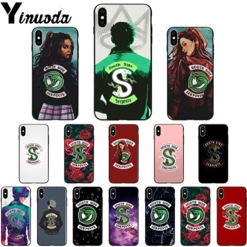 Yinuoda American TV Riverdale South Side Serpents Snake High Quality Phone Case for iPhone 5 5Sx 6 7 7plus 8 8Plus X XS MAX XR