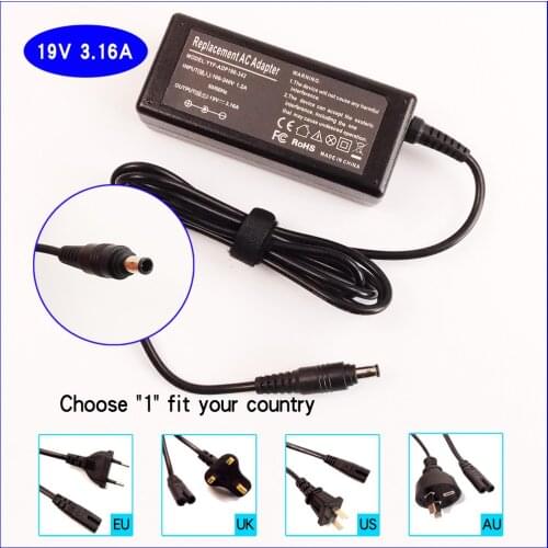 19V 3.16A Laptop Ac Adapter Battery Charger for Samsung NP-R540-JA05US R540-JA05 NP-Q430 Q430E Q530 R540 NP-X460-AS01US