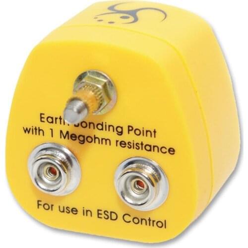 MULTICOMP MC0700054 Earth Bonding Plug, 2 Stud, 1 M5 Post, 1MOhm Resistor, UK Plug Type