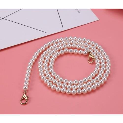 Pearl Chain for Women Shoulder Crossbody Bag Handle Replacement Belt Strap