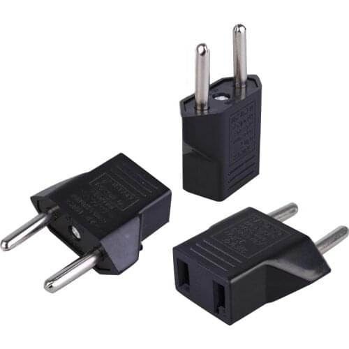 1x America to EU Socket adapter USA US To EU Europe Travel Charger Power Adapter Converter Wall Plug Home II8 travel accessories