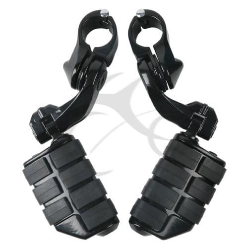 360 degree Adjustable Highway Foot Pegs Footpeg Footrests For Harley 32mm