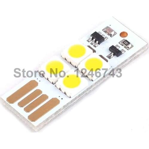 5PCS With Touch USB Light Mobile Power Supply USB Lamp Led Lights Computer Night Light Plug 5V Use With Touch Switch