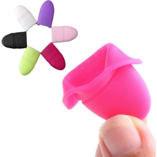 5p UV Gel Polish Remover Wrap Silicone Soak Off Cap Clip Manicure Cleaning Varnish Nail Art Tool Reuseable Finger Free Shipping