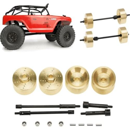 6mm 1/24 RC Car Brass Widened Wheel Hub Counterweight Kit For Axial SCX24 AXI00002 AXI00001 AXI90081 Upgrade DIY Replacement
