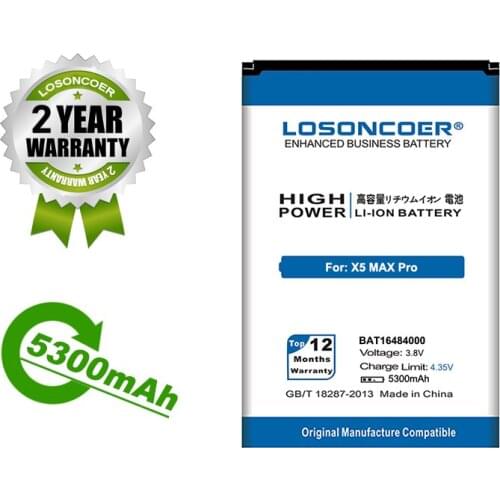 LOSONCOER Battery 3700-5000mAh For DOOGEE X5 X5S / X5 PRO BAT16484000 Battery For DOOGEE X5 MAX Pro Mobile Phone Battery