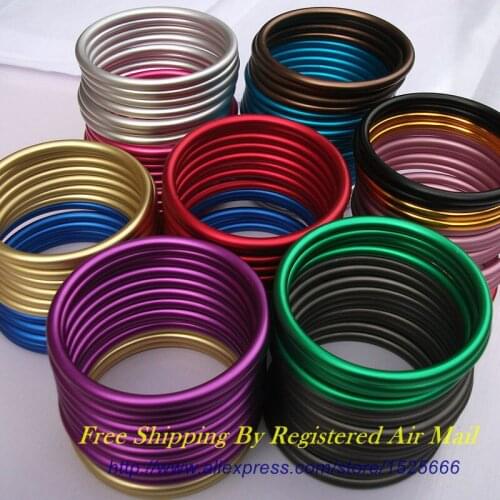 Free Shipping 10pcs/5pairs 3inch aluminum rings to make a sling