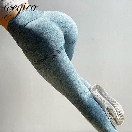 Seamless Yoga Pants Sexy Women High Waist Legging New Stretchy Running Gym Sport Fitness Workout Breathable Tights Training