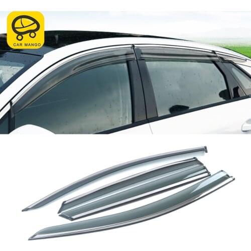 CarMango for KIA Optima K5 2020-2021 Auto Car Window Visors Sun Rain Shade Shield Shelter Protector Cover Trim Frame Sticker