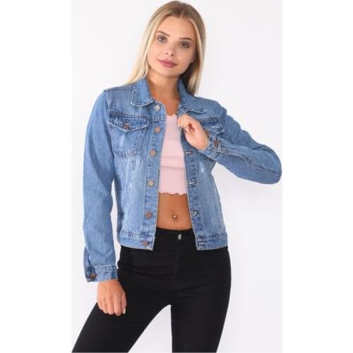 Women Light Blue Denim Jacket