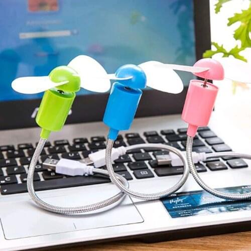 New Electronic Gadgets Gadget Ventilador Led Usb Mini ventilador Portable Flexible USB Cooling Fan Cooler For Laptop Computer