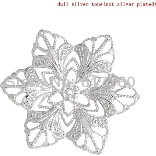 Free shipping-50Pcs Jewelry Findings DIY Connectors Wraps Connectors Findings Hollow 5.7cm x 5cm,Hole:Approx 1.5mm