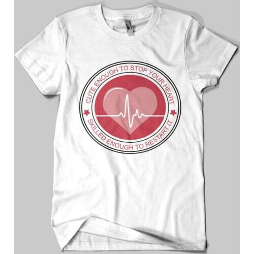 Cute Enough To Stop Your Heart Harajuku Top T-shirt Casual Ladies Basic O-collar Short Sleeved Women T-shirt Girl,Drop Ship