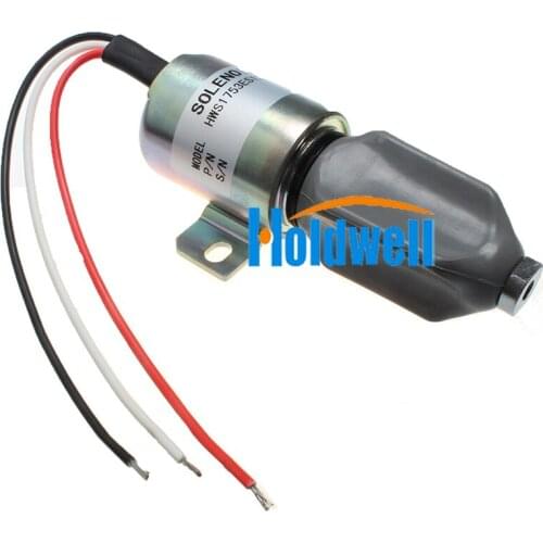 Holdwell SA-3786-12 Fuel Solenoid 1753ES-12E6ULB1S1 for Kubota 21HP Engine 91-05 Grasshopper 721D2 Mower 12V