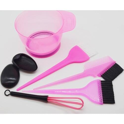 5Pcs Professional Hair Coloring Dyeing Brush Comb Ear Cover Mixing Bowl Tool Kit 2020