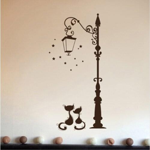 Creative Cat Fashion Wall Stickers Funny Cat Stickers Living Room Decor Tv Wall Decor Child Kids Bedroom Vinyl Home Decor