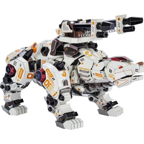 Microworld 3D Metal Puzzle Bear Treasure King Model kits DIY Laser Cut Assemble Jigsaw Toys Desktop decoration GIFT For Children