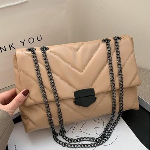 Embroidery Thread Small PU Leather Crossbody Bags for Women 2021 Trend Hand Bag Womens Branded Trending Shoulder Handbags