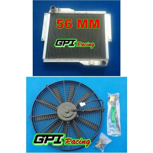 Radiator +fan for ROVER for MG for MGB GT V8 1973-1976 73 74 75 Aluminum Radiator new