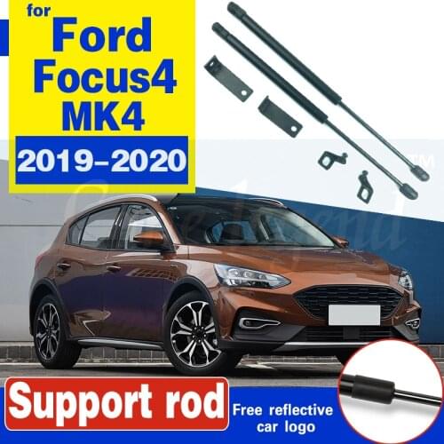 Car Refit Bonnet Hood Gas Shock Lift Strut Bars Support Rod 2Pcs/Set For Ford Focus Focus4 MK4 2019 2020 Styling